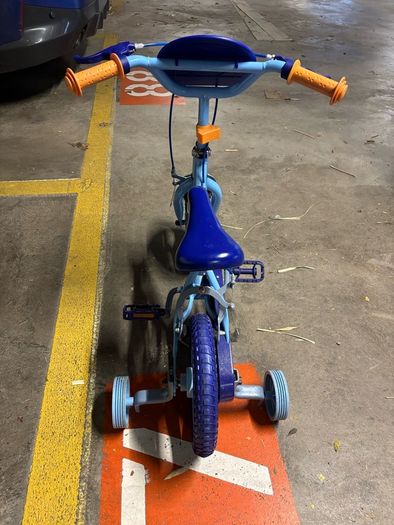 Bluey 2in1 Training Bike 2 in 1 10 Inch Training Bike, Youth Unisex, Blue, 10 Inch