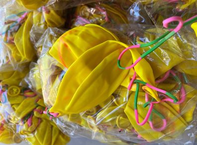 Massive box of inflatable punch balloons