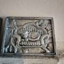 Pair of Vintage Pewter-Style Cat Wall Plaques (Cozy Retro / Kitsch) Image 2