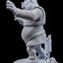 3D Printed HQ Resin Shrek Bust - Ready to Paint Image 3