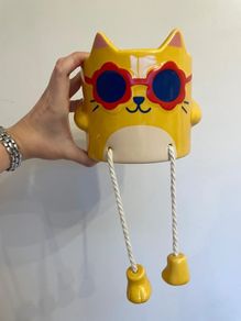 Cat ceramic planter