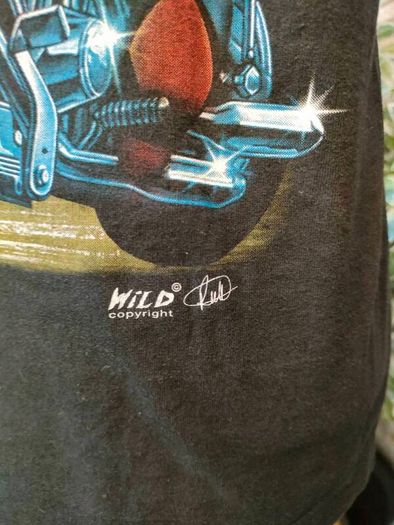 Born To Be Wild Biker T-shirt  Front and Back Print's  Size Medium
