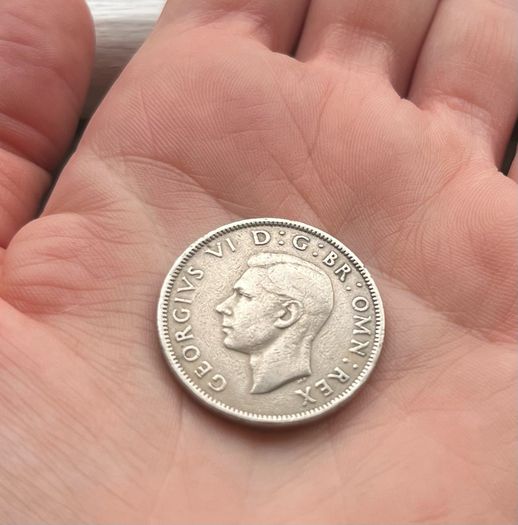 King George VI 2 Shilling coin