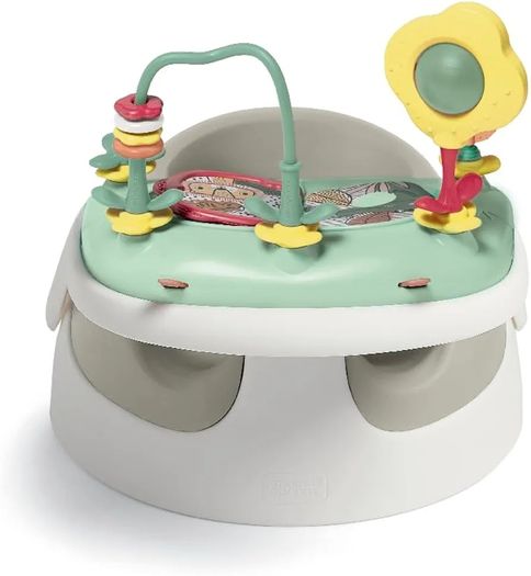 Baby Snug Seat and Activity Tray with Adjustable Features, Supportive, Stable and Easy Clean Design in Clay, Suitable from 3 to12 Month Approx