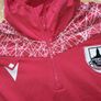 Longford Town Hoody Macron Jumper Pullover Sweatshirt Sweater Sweat Shirt Medium Soccer Football  League of Ireland Red Image 2