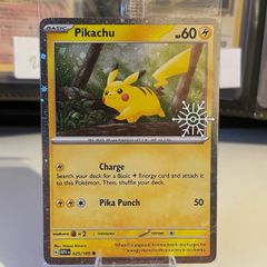 Pikachu 25/165 - Snowflake Stamp Sealed