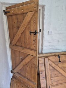 Wood doors 4 traditional Cottage Doors with Iron Hardware