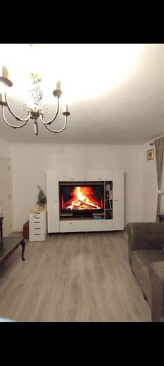 Glossy TV unit with storage, fits 50 inch TV