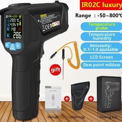 Infrared Thermometer for High Temperatures, And Humidity Measurement, new, unopened.
