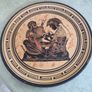 Achilles Tending the Wound of Patroclus Wall Art Plate Greek Handmade Clay Image 3