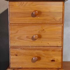 Solid pine bedside locker