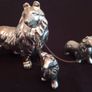 Vintage Kitsch Ceramic Collie Dog (mom & pups) Image 3