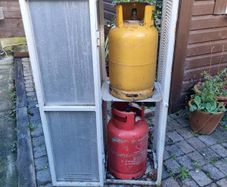 bottle gas cage