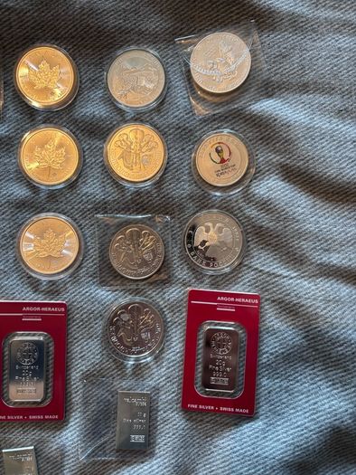 Silver Coins and Bars 1oz , 20g , 10g