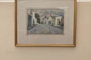 Watercolour of old Delgany village