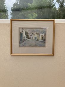 Watercolour of old Delgany village