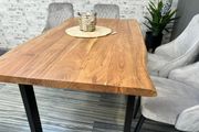 Solid Acacia Wood Dining Table 160 - Rustic