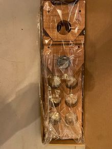 egg holder storage rack display solid wood new