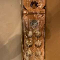 egg holder storage rack display solid wood new