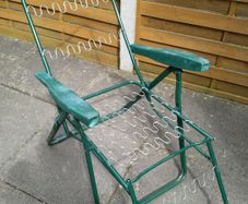 Reclining garden chair