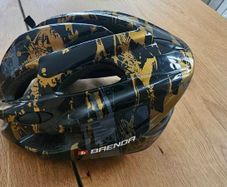 Brenda Sport Adult Cycling Helmet - Black & Gold Graffiti Graphic