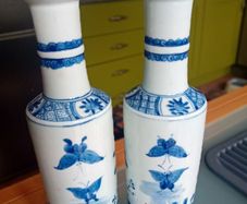 A pair of oriental vases