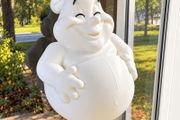 Jolly Ghost Through the Window - 3D - Halloween Decor - 3 Sizes