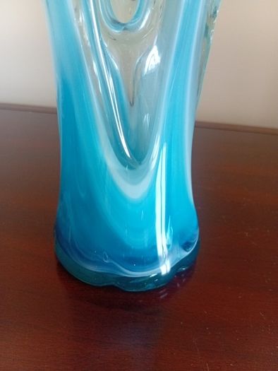 Vintage mid century hand blown art sculpture