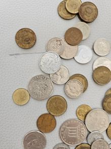 Collection of mixed international coins