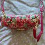 Kate Widson Floral Crossbody Bag with Gold Bow Clasp Image 3