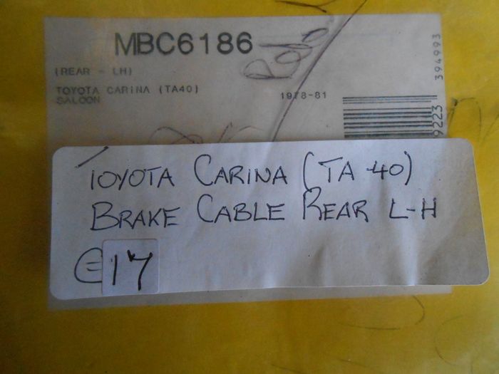 Toyota Carina TA-40 Brake Cable