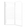 Bath Enclosure 120x68x130 cm Tempered Glass Stripe Image 8