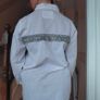 White striped Long shirt, size M Image 3