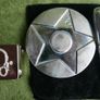 Christian Dior Play Swarovski Diamond Cube Lip Gloss Charm and CHRISTIAN DIOR Lucky Star makeup hand mirror compact brush Image 9