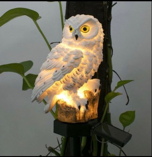 Owl Shape Light LED Solar Garden Light Owl Lawn Lamp Waterproof Solar Led Lights Outdoor Lighting Night Light Decorative Home Garden (FREE POSTAGE)