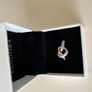 Pandora Womens Silver Crossover Sparkly Ring- Size 58 Brand New Image 3