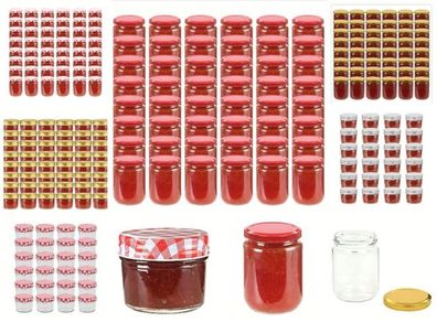 Glass Jam Jars & Lids