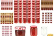 Glass jam Jars &amp; Lids