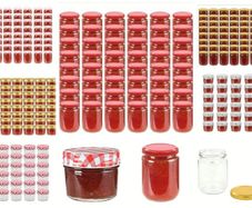 Glass Jam Jars & Lids