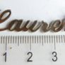 Vintage 925 Sterling Silver Lauren name Necklace Image 10