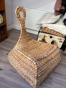 Vintage Woven Rocking Chair by Maria Vinka