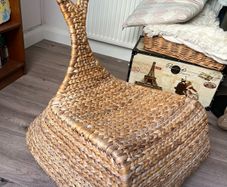 Vintage Woven Rocking Chair by Maria Vinka