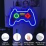 Game Neon Sign(16"x10.8"),Cisteen Gamepad Neon Light Sign with Acrylic Board, USB Powered Led Wall Light Decorations,Gaming Neon Lights for Bedroom,Game Room,Man Cave,Bar,Party Image 2