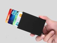 main image for ad Card Holder Slim Anti Protect Travel ID Cardholder Man Women Rfid Wallet Metal