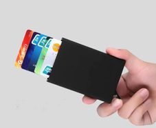 Card Holder Slim Anti Protect Travel ID Cardholder Man Women Rfid Wallet Metal