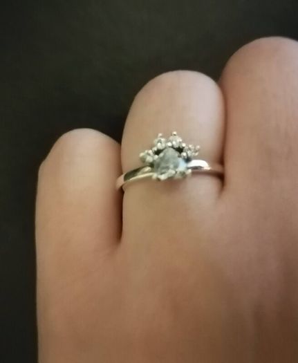 Cat paw silver ring