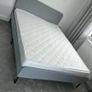 Ikea Slattum Grey Double Bed Image 3