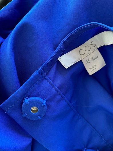 COS royal blue shirt blouse