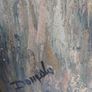 Signed original Large Vintage Impasto Elephant Painting Image 5