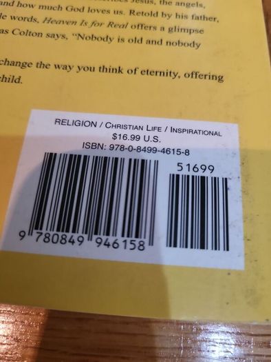 Heaven Is For Real Book Paperback
